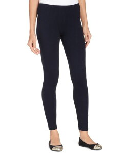 �q���[ ���f�B�[�X �{�g���X ���M���X �R�b�g�� Hue Women's Cotton Leggings Navy �l�C�r�[
