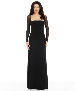 �h���X�U�|�v���[�V���� ���f�B�[�X �g�b�v�X �����s�[�X Dress the Population Women's Maxwell Square Neck Dress Navy �l�C�r�[