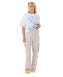 ���b�v�J�[�� ���f�B�[�X �{�g���X �J�W���A���p���c �����b�N�X�t�B�b�g �p���c Rip Curl Women's Oceanic Textured Relaxed Fit Pants Moonbeam