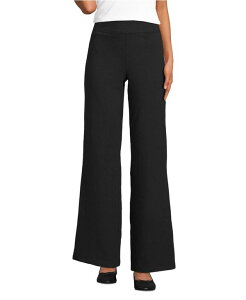 YGh fB[X {gX JWApc Black Lands' End Women's Starfish High Rise Pull On Wide Leg Pocket Pants