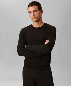 yz JoNC Y jbgEZ[^[ AE^[ Men's Merino Wool Blend Crewneck Sweater Black