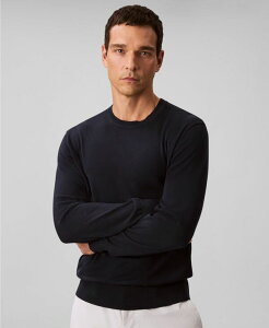 �J���o���N���C�� �����Y �A�E�^�[ �j�b�g�E�Z�[�^�[ �N���[�l�b�N �Z�[�^�[ Calvin Klein Men's Supima Crewneck Sweater Dark Sapphire �T�t�@�C�A