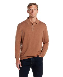 EFU[v[t Y AE^[ jbgEZ[^[ |Vc Z[^[ Rbg Weatherproof Vintage Men's Cotton Cashmere Long Sleeve Polo Sweater Camel L