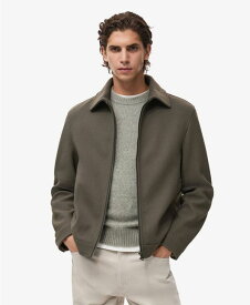 マンゴ メンズ アウター ジャケット・ブルゾン ジャケット MANGO Men's Zip Pockets Jacket Dark Green グリーン