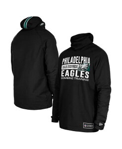 �j���[�G�� �����Y �A�E�^�[ �p�[�J�[�E�X�E�F�b�g �p�[�J�[ New Era Men's Black Philadelphia Eagles Functional Fandom Balaclava Helmet Stripe Tri-Blend Hoodie Black �u���b�N