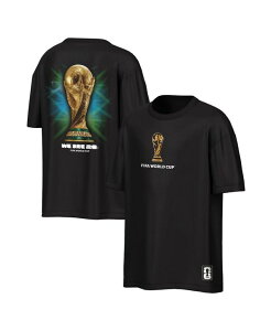 �A�E�^�[�X�^�b�t �����Y �g�b�v�X T�V���c Outerstuff Men's Black 2026 FIFA World Cup Trophy Oversized T-Shirt Black �u���b�N