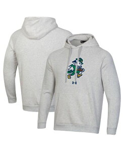 A_[A[}[ Y AE^[ p[J[EXEFbg t[X p[J[ Under Armour Men's Gray Notre Dame Fighting Irish Leprechaun Rival Raglan Fleece Hoodie Gray O[