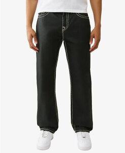 �g�D���[�����W���� �����Y �{�g���X �f�j���p���c �R�[�g �W�[���Y True Religion Men's Bobby Super-T Coated Baggy Flap Jeans Coated Black �u���b�N