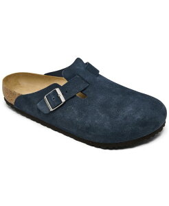 rPVgbN Y V[Y Xj[J[ XG[h U[ Birkenstock Men's Boston Suede Leather Birko-Flor Clogs from Finish Line Blue u[