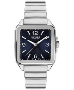 ���o�h �����Y �A�N�Z�T���[ �r���v T�V���c Movado Men's 1917 Swiss Automatic Stainless Steel Watch 35x45.2mm Silver-tone �V���o�[