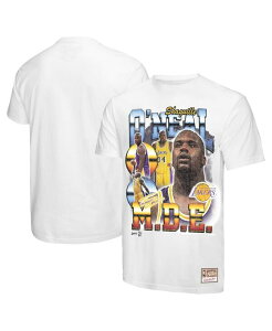 �~�b�`�F��&�l�X �����Y �g�b�v�X T�V���c Mitchell & Ness Men's Shaquille O'Neal White Los Angeles Lakers Commemorative Collage T-Shirt White �z���C�g