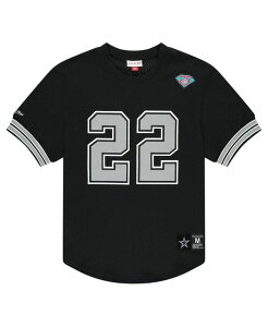 �~�b�`�F��&�l�X �����Y �g�b�v�X T�V���c ���b�V�� �V���c Mitchell & Ness Men's Emmitt Smith Black Dallas Cowboys Retired Player Name Number Mesh T-Shirt Black �u���b�N