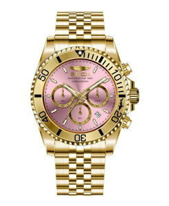 CrN^ Y ANZT[ rv Invicta Men's 49836 Pro Diver Quartz Chronograph Pink Dial Watch Gold S[h