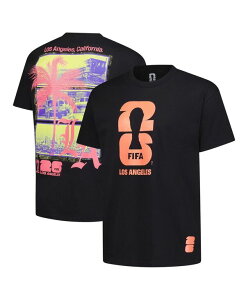 �A�E�^�[�X�^�b�t �����Y �g�b�v�X T�V���c Outerstuff Men's Black 2026 FIFA World Cup Los Angeles Host City Local Oversized T-Shirt Black �u���b�N