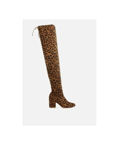 �����h�����O ���f�B�[�X �V���[�Y �u�[�c�E���C���u�[�c �~�j London Rag Womens Liama Minimal Drawstring Detail Knee-High Brown �u���E��