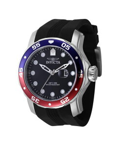 CrN^ Y ANZT[ rv Invicta Men's 45735 Pro Diver Quartz 3 Hand Black Dial Watch Black ubN