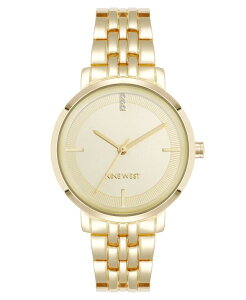 ANC fB[X ANZT[ rv Anne Klein Women's Quartz Premium Gold-Tone Metal Alloy Watch 35mm Gold-tone S[h