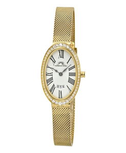 |Tu[ fB[X ANZT[ rv bV TVc Porsamo Bleu Women's Eloise Watch with Topaz Gemstone and Mesh Stainless Steel Bracelet 1352BELS Gold tone S[h