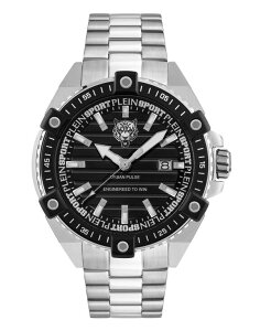 �v���C�� �X�|�[�c �����Y �A�N�Z�T���[ �r���v T�V���c Plein Sport Men's Urban Pulse 3 Hand Date Quartz Stainless steel Bracelet Watch 47mm Silver �V���o�[