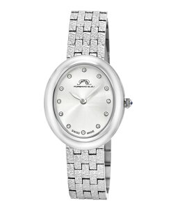 |Tu[ fB[X ANZT[ rv TVc Porsamo Bleu Women's Angelica Watch with Sunray Dial Topaz Gemstones and Stainless Steel Bracelet 1343AANS Silver tone Vo[