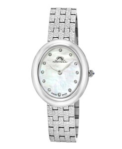 |Tu[ fB[X ANZT[ rv TVc Porsamo Bleu Women's Angelica Watch with Mother of Pearl Dial Topaz Gemstones and Stainless-Steel Bracelet 1341AANS Silver tone Vo[