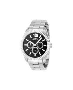 CrN^ Y ANZT[ rv Invicta Men's 49511 Specialty Quartz Chronograph Black Dial Watch Silver Vo[
