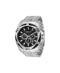CrN^ Y ANZT[ rv Invicta Men's 32372 Bolt Quartz Chronograph Black Dial Watch Silver Vo[