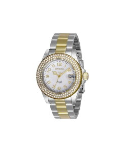 CrN^ fB[X ANZT[ rv Invicta Women's 28675 Angel Quartz 3 Hand White Dial Watch Gold S[h
