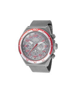 CrN^ Y ANZT[ rv Men's 47904 Invicta Racing Quartz Chronograph Grey Dial Watch Silver Vo[