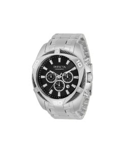CrN^ Y ANZT[ rv Invicta Men's 34118 Bolt Quartz Chronograph Grey Dial Watch Silver Vo[