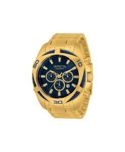 CrN^ Y ANZT[ rv Invicta Men's 34120 Bolt Quartz Chronograph Blue Dial Watch Gold S[h