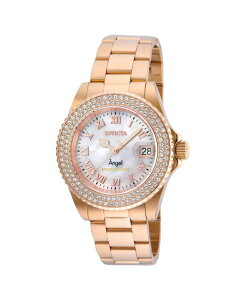 CrN^ fB[X ANZT[ rv Invicta Women's 24615 Angel Quartz 3 Hand White Dial Watch Gold S[h