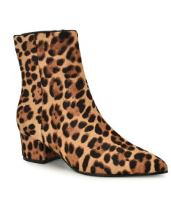 iCEFXg fB[X V[Y u[cECu[c AN u[c Nine West Women's Maribu Pointy Toe High Ankle Booties Leopard Calf Hair Aj}