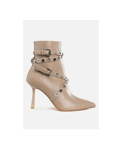 �����h�����O ���f�B�[�X �V���[�Y �u�[�c�E���C���u�[�c �A���N�� �u�[�c London Rag Womens Jaunts Eyelets & Studs Harness Ankle Boots Light beige �x�[�W��