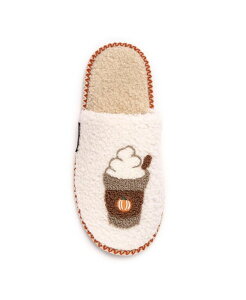 ���N���N�X ���f�B�[�X �V���[�Y �u�[�c�E���C���u�[�c MUK LUKS Women's Novelty Punch Needle Fall Scuff Slipper Pumpkin spice latte