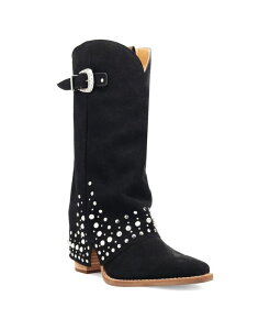 �f�B���S ���f�B�[�X �V���[�Y �u�[�c�E���C���u�[�c �X�G�[�h �u�[�c ���U�[ Dingo Women's Howdy Honey Suede Leather Boot Black �u���b�N
