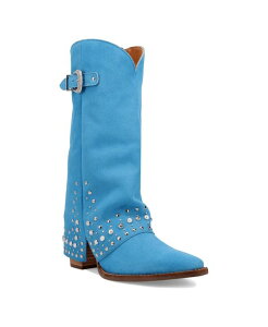 �f�B���S ���f�B�[�X �V���[�Y �u�[�c�E���C���u�[�c �X�G�[�h �u�[�c ���U�[ Dingo Women's Howdy Honey Suede Leather Boot Blue �u���[