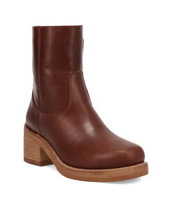 �f�B���S ���f�B�[�X �V���[�Y �u�[�c�E���C���u�[�c ���U�[ Dingo Women's Roxy Leather Bootie Brown �u���E��