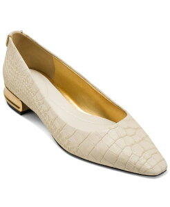 �_�i �L������ �j���[���[�N ���f�B�[�X �V���[�Y �p���v�X Donna Karan New York Women's Savita Snip Toe Flats Ivory �A�C�{���[