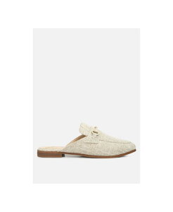 hO fB[X V[Y T_ [t@[ London Rag Womens Akua Horsebit Embellished Loafers Light beige x[W