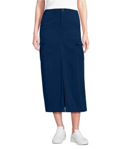�����Y�G���h ���f�B�[�X �{�g���X �X�J�[�g �}�L�V Lands' End Women's Cool Fade Cargo Maxi Skirt Deep sea navy �l�C�r�[