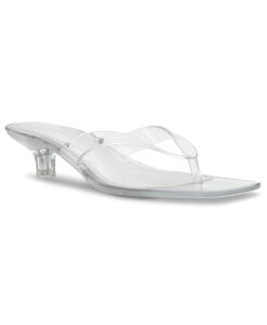 �X�e�B�[�u �}�f�� ���f�B�[�X �V���[�Y �T���_�� �q�[�� Steve Madden Women's Tracie-J Kitten-Heel Jelly Thong Sandals Clear