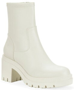 ���C���h �y�A�[ ���f�B�[�X �V���[�Y �u�[�c�E���C���u�[�c �q�[�� Wild Pair Women's Verona Block Heel Booties Cream Smooth �N���[��