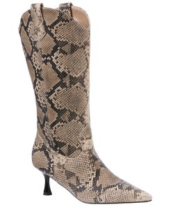 �W�[�V�[�V���[�Y ���f�B�[�X �V���[�Y �u�[�c�E���C���u�[�c GC Shoes Women's Thalia Pointed Toe Western Dress Boots Natural Snake