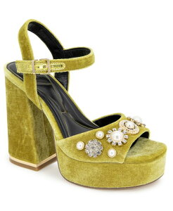 �P�l�X�R�[�� ���f�B�[�X �V���[�Y �T���_�� Kenneth Cole New York Women's Dolly Charms Dress Sandals Marigold Velvet
