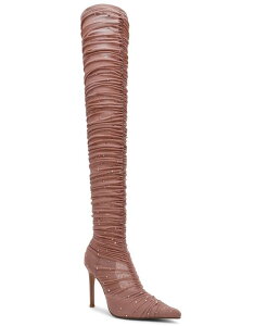 �X�e�B�[�u �}�f�� ���f�B�[�X �V���[�Y �p���v�X ���b�V�� �u�[�c Steve Madden Women's Rashida Rhinestone Mesh Over-the-Knee Stiletto Dress Boots Blush Mesh �u���b�V��