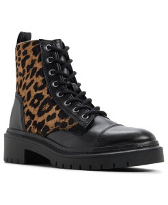 �A���h ���f�B�[�X �V���[�Y �u�[�c�E���C���u�[�c ALDO Women's Goer-In Round Toe Combat Boots Brown Multi �u���E��