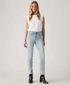 [oCX fB[X {gX fjpc Xg[g W[Y Levi's Women's 724 High Rise Rhinestone Button Fly Straight Leg Jeans Bright And Right