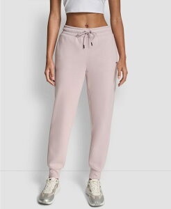 �_�i �L������ �j���[���[�N ���f�B�[�X �{�g���X �J�W���A���p���c ���S DKNY Women's Rhinestone Logo Cuffed Jogger Allure