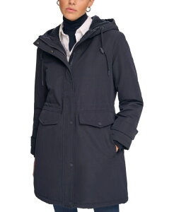 �J���o���N���C�� ���f�B�[�X �A�E�^�[ �W���P�b�g�E�u���]�� �R�[�g Calvin Klein Women's Hooded Anorak Coat Navy �l�C�r�[